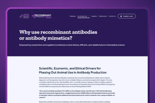 Animal Free antibody database