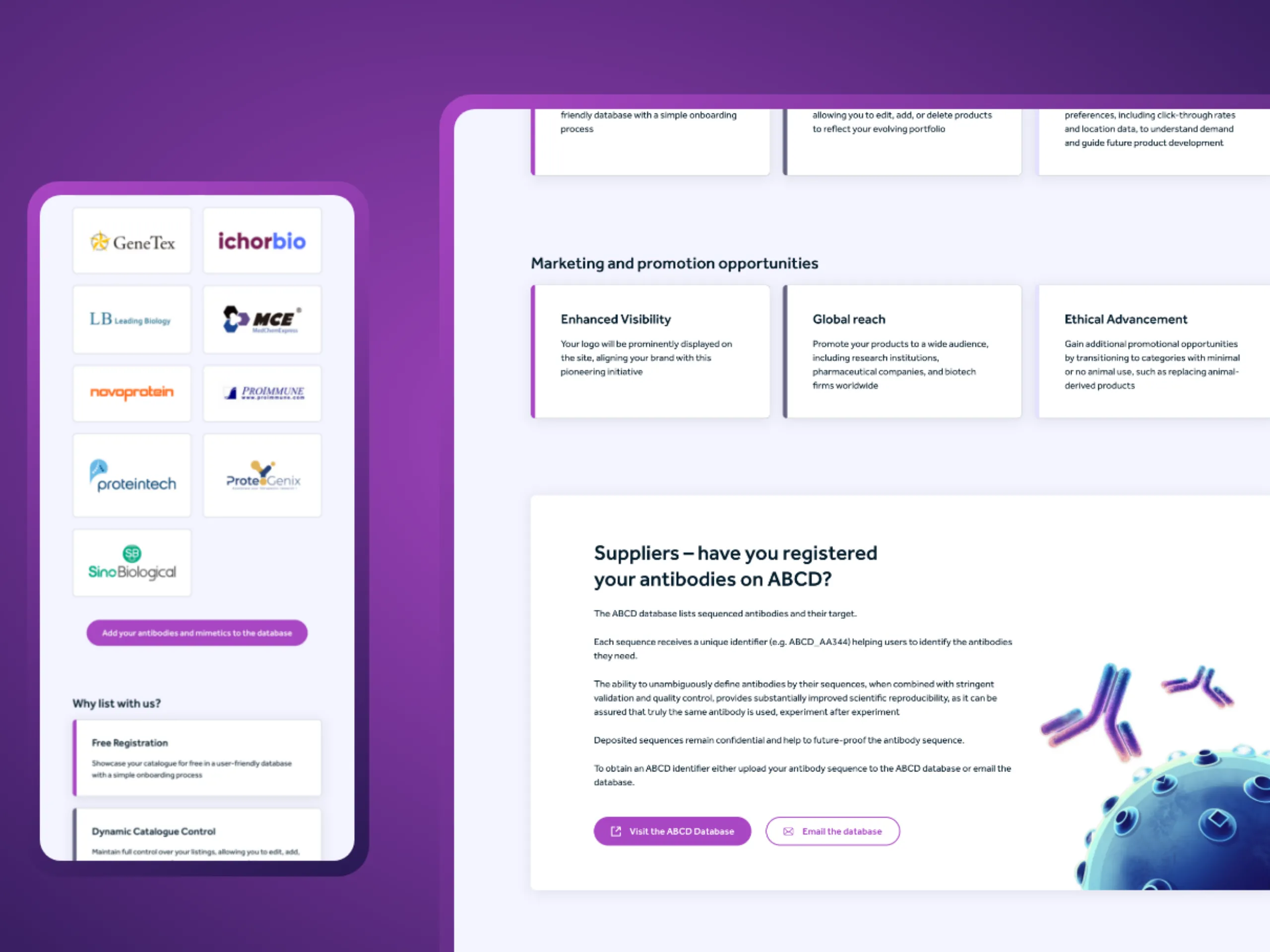 Animal Free antibody database