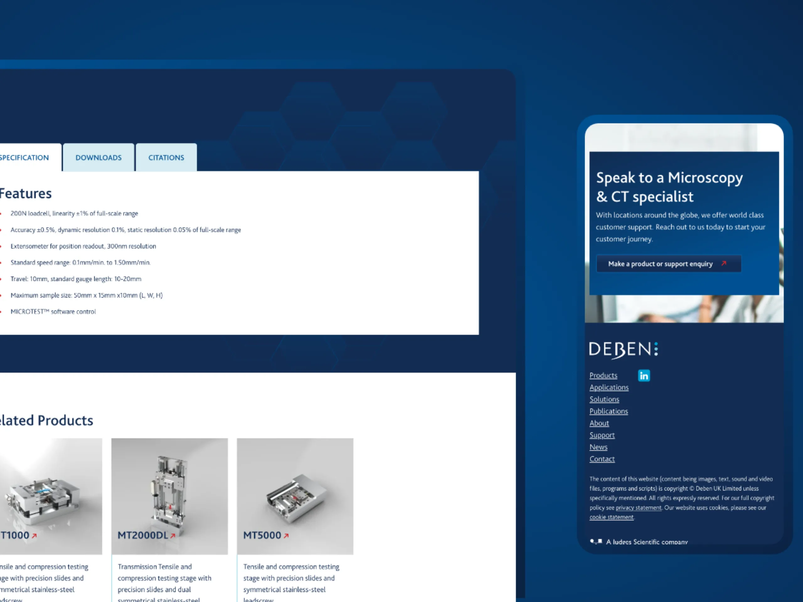Deben WordPress web design